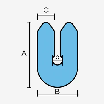 Élvédő idom üvegekhez Vetro U 10 20x30 ovális (700 méter/doboz) 