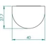 Kép 2/2 - Típus C (WP P 40x28mm) <br>figyelmeztető- ­és ­védőprofil