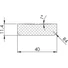 Kép 2/2 - Típus F (WP P 40x11mm) <br>figyelmeztető- ­és ­védőprofil