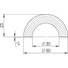 Kép 2/2 - Típus R30 (WP C 50x25mm) <br>figyelmeztető- ­és ­védőprofil